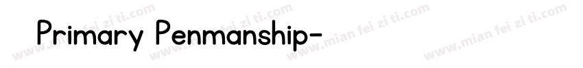 KG Primary Penmanship字体转换